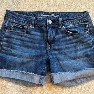 American Eagle Outfitters Mid-Rise Denim Jean Shorts